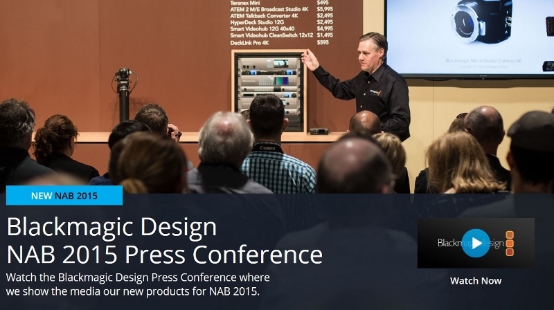 NAB SHOW 2015 BLACKMAGIC DESIGN