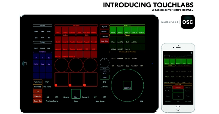 PHOTO TOUCHLABS DAVINCI RESOLVE INTERFACE