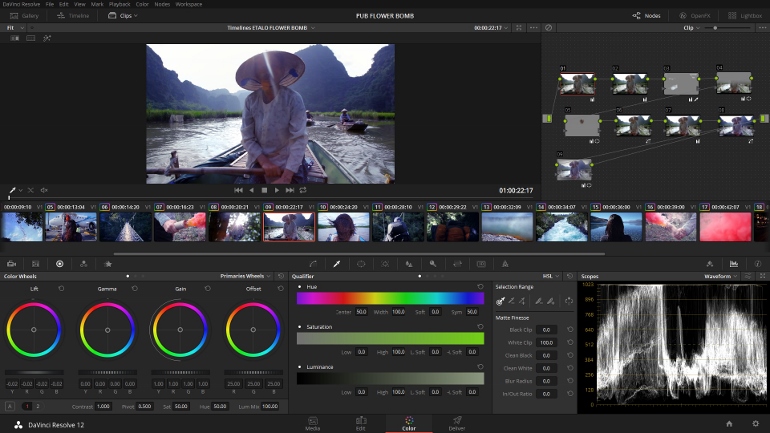 COMMERCIAL FLOWER BOMB DAVINCI RESOLVE 12 etalonneur numerique