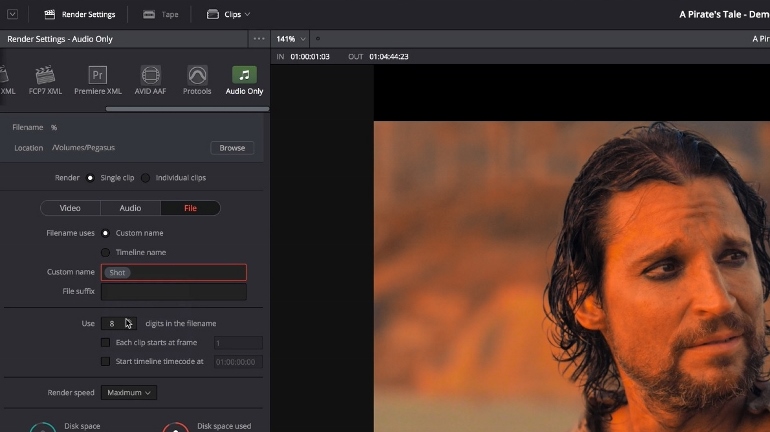 DAVINCI RESOLVE 12.5 DELIVER PAGE