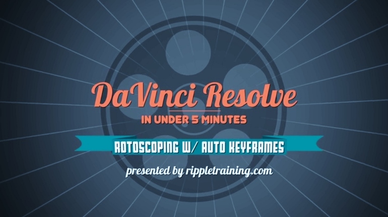 ROTOSCOPIE DAVINCI RESOLVE 12