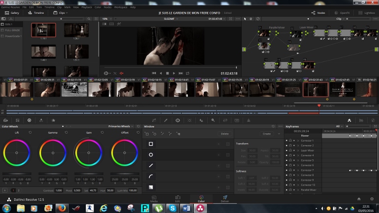 SUIS JE LE GARDIEND E MON FRERE ETALONNAGE DAVINCI RESOLVE 12