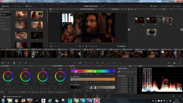 FAERYLAND LE FILM ETALONNE SOUS DAVINCI RESOLVE 12