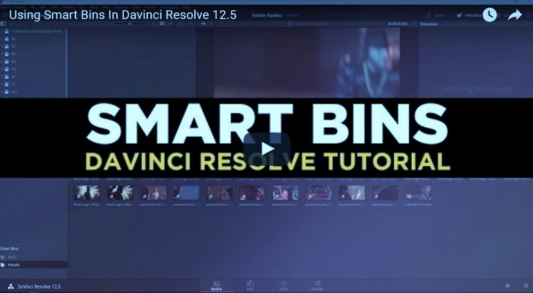 TUTORIAL DAVINCI RESOLVE 12.5 SMART BIN