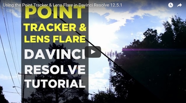 Utiliser le POINT TRACKER et poser des FLARES dans DAVINCI RESOLVE 12.5.1 (770x427)