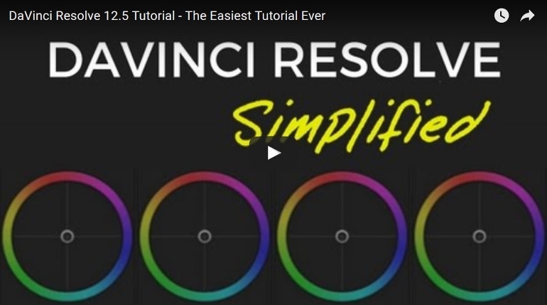 Davinci Resolve 12.5 tutorial