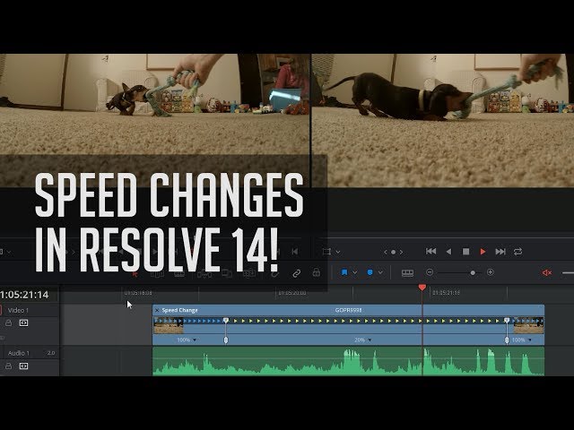 DAVINCI RESOLVE 14 TUTORIAL CHANGE CLIP SPEED