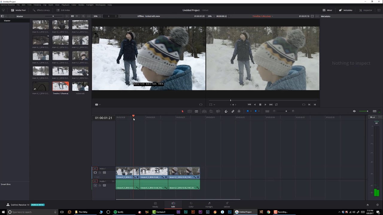 TUTORIAL DAVINCI RESOLVE OFFLINE REFERENCE CLIP