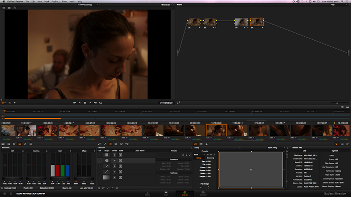 DAVINCI RESOLVE 11 ETALONNAGE COURT METRAGE PA FUERA