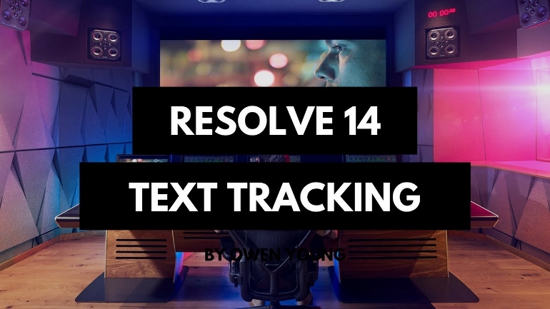 TRACKER UN TEXTE DANS DAVINCI RESOLVE 14