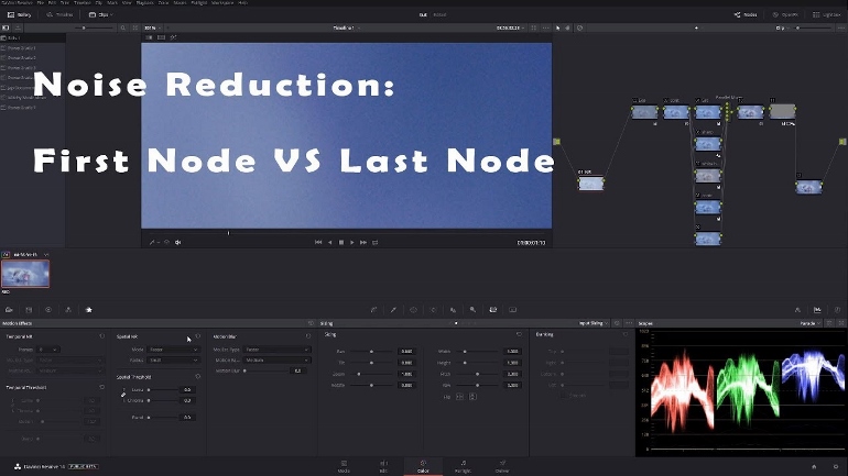 DENOISER PREMIER OU DERNIER NODE DAVINCI RESOLVE 14