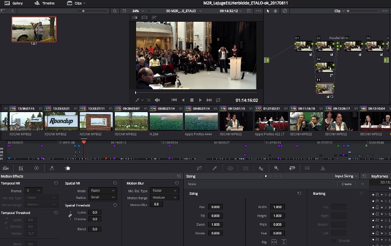 Documenatire LE ROUNDUP FACE A SES JUSGES DAVINCI RESOLVE